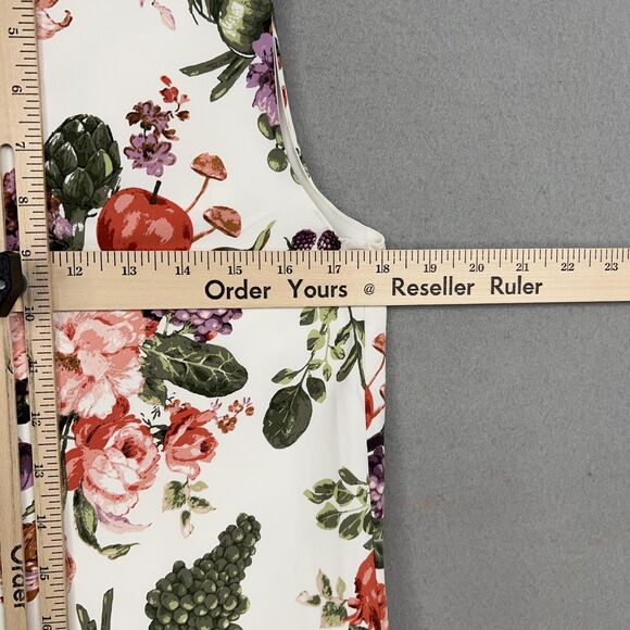 Abercrombie Fitch Tank Top Womens Small Floral Cowl Blouse Feminine Romantic - Picture 12 of 14